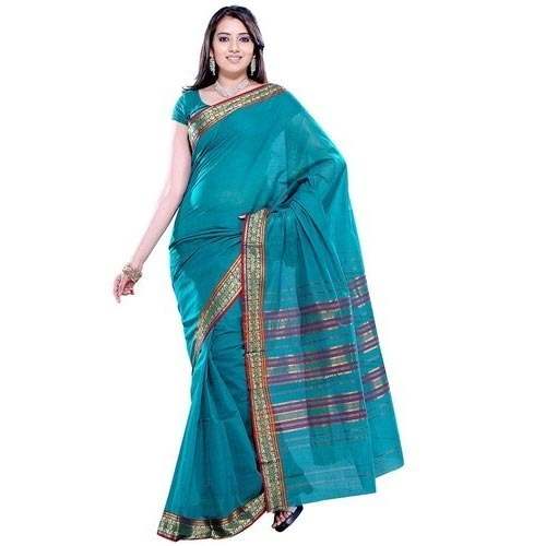 Buy Handloom Cotton Saree For Ladies by Kumaran Silks