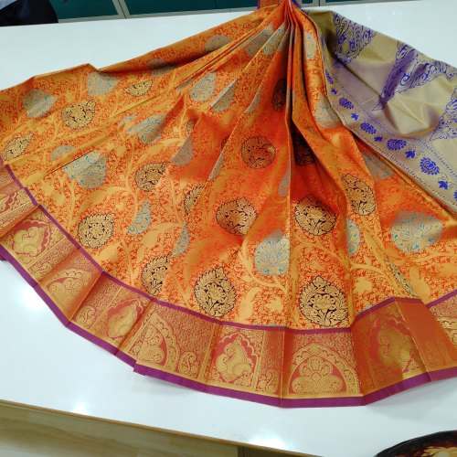 New Fancy Pattu Saree For Ladies by Kumaran Silks