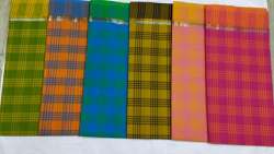 Check Print Fancy Cotton Saree