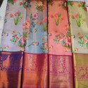 tissue digital print saree  thumb 1