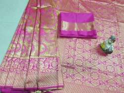 Fancy Printed Banarasi Silk Saree 