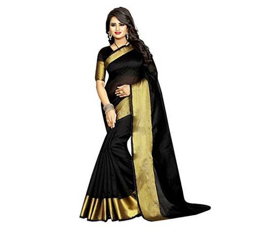 Party Wear Silk Cotton Saree by buyone