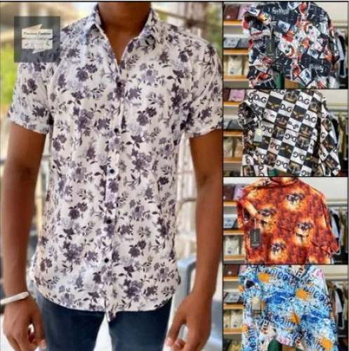 Imported Lycra Collar neck Men Shirts 
