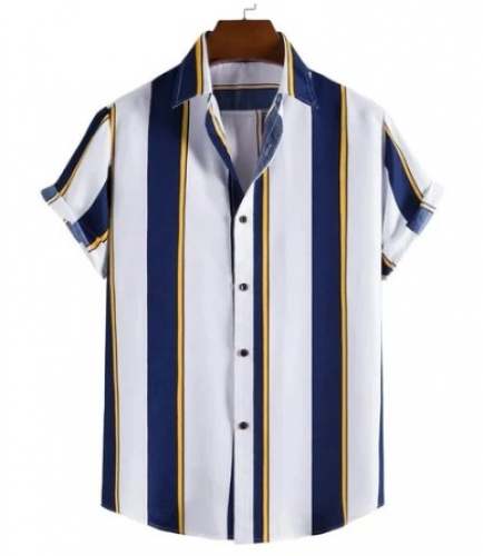 Men Stripes patterns Lycra Shirts 