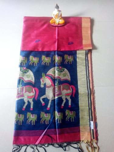 Buy Jute Silk Cotton Saree For Women
