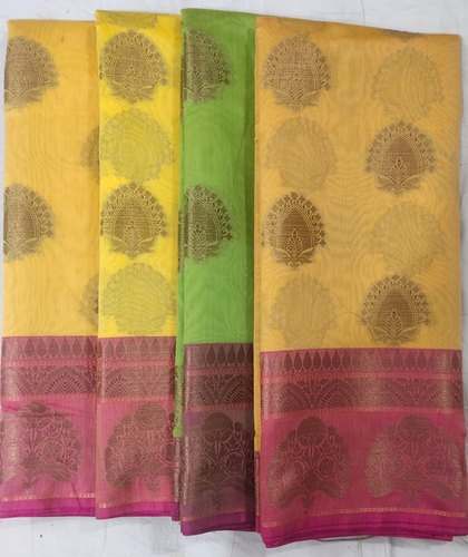 Designer Tissue Linen Saree by Sadhbhawana Saree