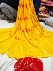 Fancy Pure Chiffon Zari Tar Saree