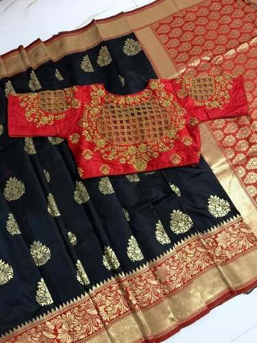 Pure Banarasi Handloom Saree by M T Collection