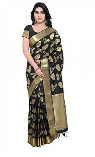 Buy VARKALA SILK SAREES Brand Banarasi Silk Saree by Varkala Silk Sarees