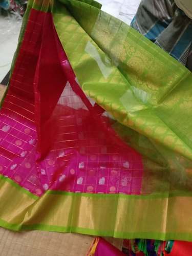 Party wear Pink Silk cotton saree by Puneeth Wholesale Pattu Sarees
