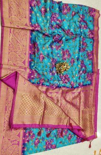 Pure Linen Digital Printed Saree 