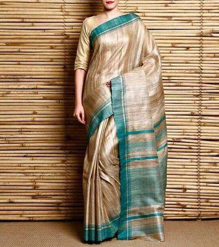 New Trendy Tussar Ghicha Silk Saree by m/s hussain handloom