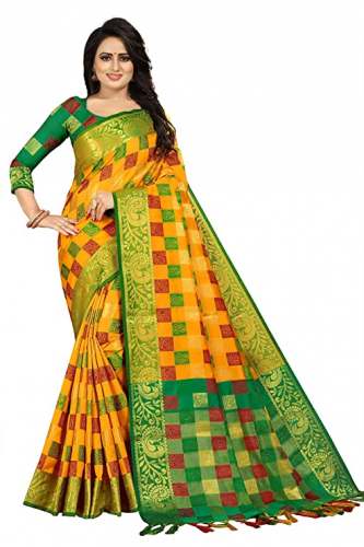 Buy kanchipuram Saree By Kuvarba Fashion by Kuvarba Fashion