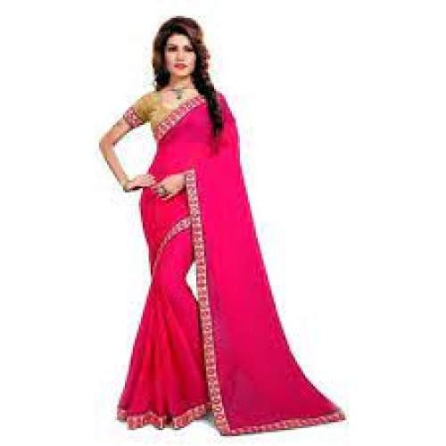 New Arrival Designer Lace Border Saree by Vardhaman Textile