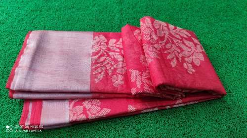 exclusive Lenin silk saree by Shanties Collections