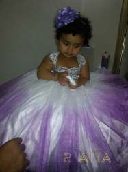 Designer Kids Girls Net Frock 