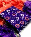 Cotton Bandhani Dress Material