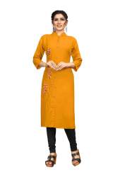 Designer Rayon Round Neck Kurti