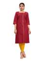 Fancy Cotton Straight Kurti