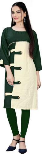 Fancy Rayon Straight Kurti