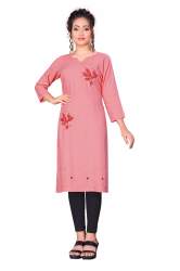 Heavy 14kg rayon straight Kurti