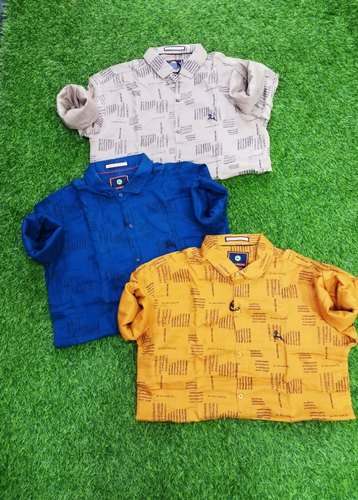 Trendy Printed Boys Shirt  by Ranjit Textile