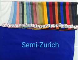 180 GSM Semi Zurich Lycra Fabric 