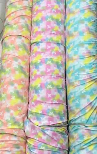 Poly Spandex Crush Lycra Fabric 