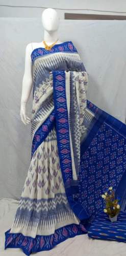 PURE IKAT MECERIZED COTTON SAREES 