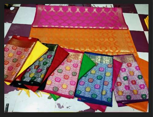 New Arrival Cotton Banarasi Dress Material  by Rida Fashion