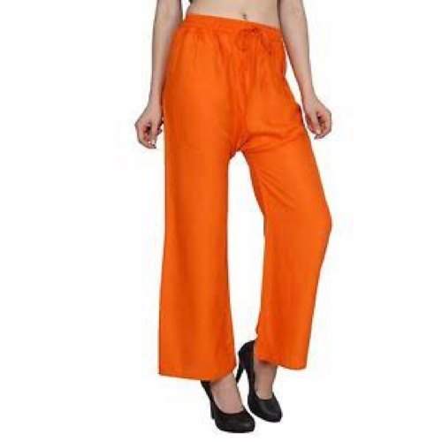 Rayon Plain Palazzo Pant by rohit fabric