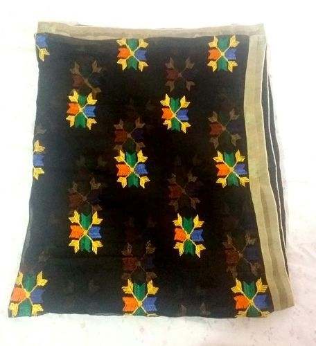 Embroidered Phulkari Dupatta by ACS Phulkari House