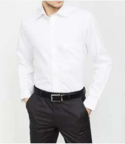Men Cotton Plain Shirt
