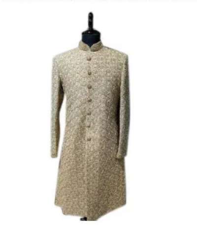 Rajwanshi Groom Sherwani by Rajkumar Textiles