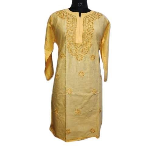 Ladies Pure Cotton Kashmiri Kurti by Gopi Collection