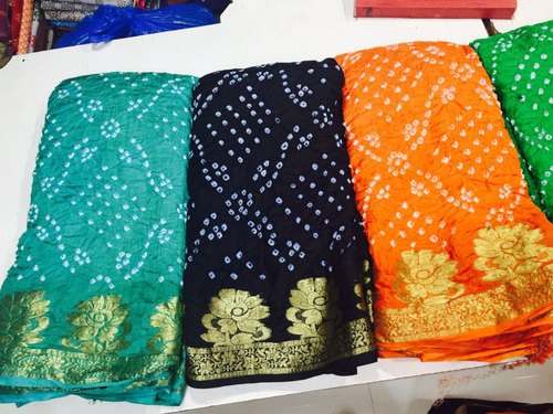 Regular Wear Printed Bandhani Saree