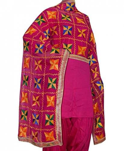 Buy FEMEZONE Brand PHULKARI Dupatta At Wholesale by Feme Zone