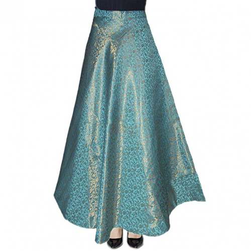Get FEMEZONE Brocade And Georgette Skirt At Retail by Feme Zone