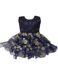 Designer Embroidered Net Frock 