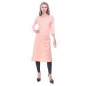 Designer Peach Plain Kurti