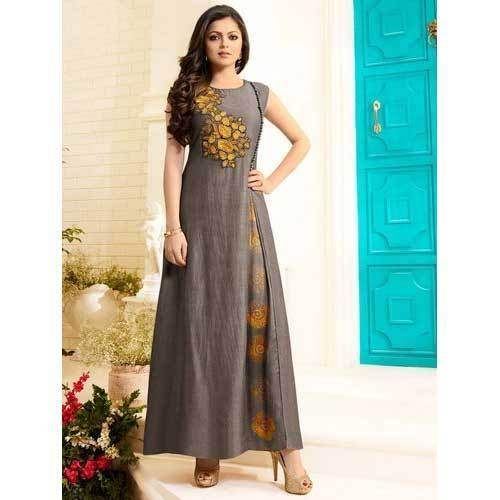 Embroidered Party wear Long Kurti  by P S P Craft