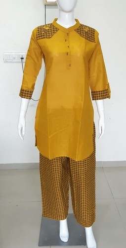 Fashionable Kurti Palazzo Set  by P S P Craft