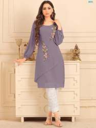 Designer Georgette Hand work Kurti 