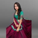 Buy Embroidered Silk Blend Sari By Anjaneya Sarees thumb 1