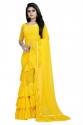 Get Yellow Georgette Saree By Anjaneya Sarees  thumb 3
