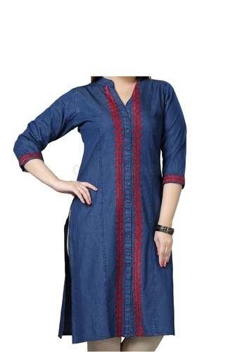 Designer Denim Kurti  by R. K. Garments