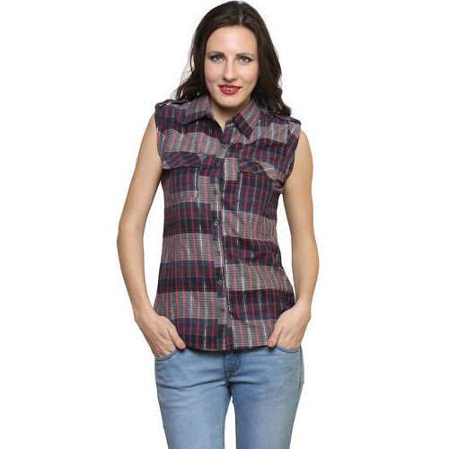 Sleeveless Ladies Shirt  by Color Opera Kreation
