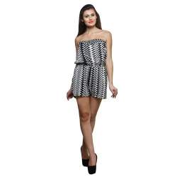 Stylish Printed Short Jumpsuit