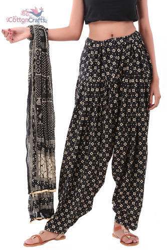 Printed Patiala Salwar Pant by Cotton Crafts