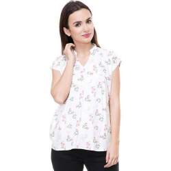 White Casual wear Cotton top 